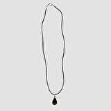 Uretti - Tuğba 6667 - El Yapımı Doğal Taş Kaplan Gözü Kolye - 30 cm