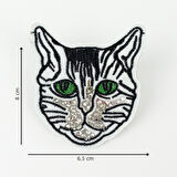 Woodycord Yeşil Gözlü Kedi Toka