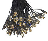 BNC HAZIR KABLO DC POWER JACK ERKEK CCTV KAMERA BNC UÇ HAZIR BNC + POWER KABLO ( ERKEK) 50 ADET