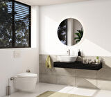 VitrA Geo 7428B001-0001 Oval Çanak Lavabo, 55 cm, Mat Beyaz