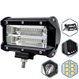72W Çakar Modlu Beyaz Sarı Off Road Spot Sis Lambası Led Lamba