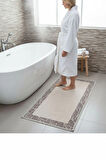  Pamuklu Kaymaz Taban Dikdörtgen Banyo Paspası – Yüksek Emici Pamuk Dokuma Banyo Halısı