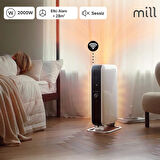 Mill Elektrikli Taşınabilir Yağlı Radyatör Isıtıcı WiFi Bağlantılı