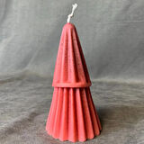Uretti - Ayşe 7362 - El Yapımı Noel Baba Detaylı Mum - 6 x 12 cm