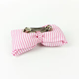 Woodycord  İçi Dolgulu Büyük Boy Çizgili Fiyonk Otomatik Toka - Bow toka