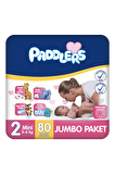Paddlers Bebek Bezi 2 Numara Mini 80 Adet (3-6 Kg) Jumbo Paket