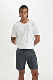 DeFacto Regular Fit File Astarlı Kısa Boy Deniz Şortu B7279AX24HSGR474