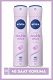 Nivea Double Effect Mor Düşler Deosprey 150 ml 2'li Paket