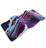 70x30cm Mouse Pad Kaymaz Kauçuk Taban Dikişli Gaming Oyuncu Mousepad Ejderha