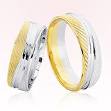 Sarı Beyaz Altın Alyans 7101