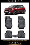 Citroen C3 2021 Model Araca Özel 3d Havuzlu Paspas