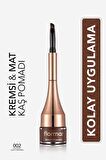 Flormar Yoğun Pigmentli Kalıcı Kaş Pomadı - Brow Pomade - 002 Light Brown - 8690604572199