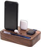 İphone Airpods Apple Watch Uyumlu 3in1 Ahşap Şarj Standı Dock Şarj Ünitesi Şarj Istasyonu, Yeni Ofis Hediyesi,İş Yeri Hediyesi,Doğum Günü Yeni Yaş, Şarj Cihazı Standı