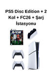 Playstation 5 Cd'li + 2 Dualsense + FC26 CD (Türkçe) + Şarj İstasyonu