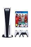 Playstation 5 Disk li + 2. PS5 DualSense Kol + Pes 2021 (ithalatçı Garantili)