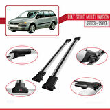 Fiat Stilo Multi Wagon 2003-2007 Arası ile Uyumlu FLY Model Ara Atkı Tavan Barı Gri 2 Adet