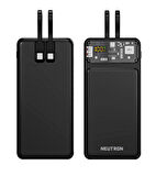 Neutron Prime 22.5W Dijital LED Ekranlı Lightning ve Type-C Kablolu 10000 mAh Powerbank