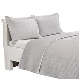 Linens Glace Çift Kişilik Yatak Örtüsü Gri