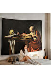Caravaggio - Saint Jerome Yazma Duvar Örtüsü-7124