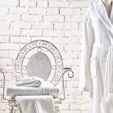 Linens Soft Pamuk Bornoz Beyaz M