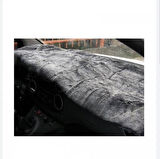 Universal Oto Cam Önü Torpido Koruyucu Peluş 140×45cm Gri Renk