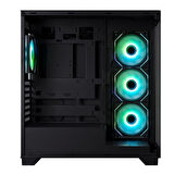 Bitfenix Ceto Premium Black 750W 80+ Bronze PSU 4x120mm FRGB Fan ATX Temperli Cam Siyah Gaming (Oyuncu) Kasa