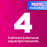 Pazarama Hediye Çeki 750 TL