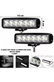Led Sis Lambası Beyaz Sabit Renk 6 Led 4 X 15 Cm 2 Adet -