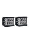 Off Road Led Bar Delici Beyaz Işık - Beyaz Flaşlı 2 Adet Metal 12 Volt