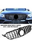 Mercedes W205 C Serisi Spor Ön Panjur Izgaralı Piano Black & Krom Şeritli 2014-2020 1. Kalite