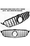 Mercedes W205 Gtr C Serisi Spor Ön Panjur Izgaralı Piano Black & Krom Şeritli 2019-2021 Arası-