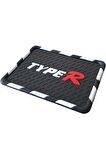 Kaydırmaz Silikonlu Ped Araç Göğüs Torpido Ev Ofis Çok Amaçlı Typer Damalı Desen 18 cm x 13,5cm