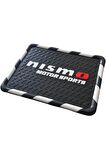 Kaydırmaz Silikonlu Ped Araç Göğüs Torpido Ev Ofis Çok Amaçlı Nısmo Motor Damalı Desen 18 cm x13,5cm