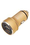 Araç İçi Çakmaklık Şarj Cihazı USB Çift Çıkışlı DC 5V 1A ve DC 5V 2.4A Profesyonel - caraks