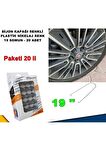 Sivri Mermi Tip Bijon Kapağı Krom Plastik Nikelaj Renk 19mm 20 Adet -