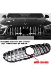 Mercedes W206 C Serisi Spor Ön Panjur Izgaralı Piano Black & Krom Şeritli 2021 Sonrası 1. Kalite