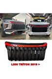 Mitsubishi L200 Triton 2019 Çizgili Ön Panjur Kırmızı Çıta