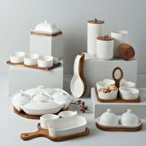 Linens Candid Kaşıklık Beyaz  24 cm