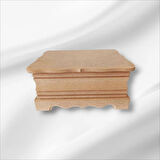 Ahşap-boyanabilir-takı-makyaj-aksesuar-dekoratif-çok Amaçlı Ayaklı Kutu