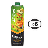 Cappy Atom Meyve Suyu 1 Lt x 6 Adet