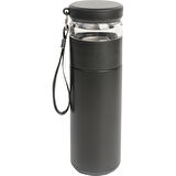 Süzgeçli Paslanmaz Çelik Termos (580 ML) - Siyah