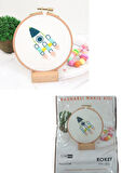 Nakış Kitleri Kasnaklı 8.6 X 6 cm Roket