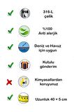 Mavi Satürn Gümüş Gezegen Kolye | Paslanmaz - 316l Çelik | Hediye Paketi Yapılır