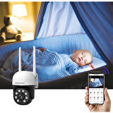 Alpsmart ATS690 128 GB 2MP 360º Wi-Fi Akıllı Dome Kamera Hareket Algılamalı 