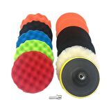 Valkyrie 12 Parça 10cm Büyük Boy Oto Pasta Cila Polisaj Seti