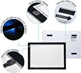 Valkyrie Led Işıklı A4 Boy Çizim Kopyalama Eskiz Çizim Ultra İnce Animasyon Portre Çizim Tableti