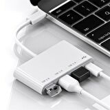 Valkyrie Type-c Usb 3.0 Çoklayıcı Hub Dönüştürücü Çevirici Macbook, Type C USB Çoklayıcı