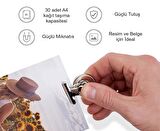 Valkyrie 12 Adet Mıknatıslı Mandallı Buzdolabı Magnet Fotoğraf Kağıt Evrak Tutucu