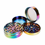 Valkyrie 50 mm 4 Katmanlı Mıknatıslı Çinko Alaşım Herbal Grinder Baharat Bitki Ot Tütün Öğütücü Renkli