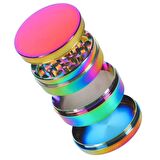 Valkyrie 50 mm 4 Katmanlı Mıknatıslı Çinko Alaşım Herbal Grinder Baharat Bitki Ot Tütün Öğütücü Renkli